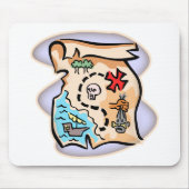 Schatz-Karte Mousepad (Vorne)