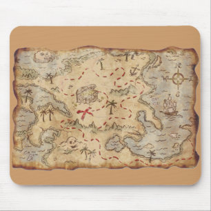 Schatz-Karte Mousepad