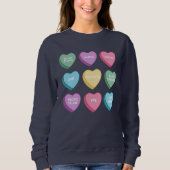 Schatz Krankenschwestern Valentinstag Sweatshirt (Vorderseite)