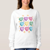 Schatz Krankenschwestern Valentinstag Sweatshirt (Vorderseite)