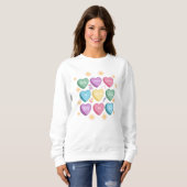 Schatz Krankenschwestern Valentinstag Sweatshirt (Vorne ganz)