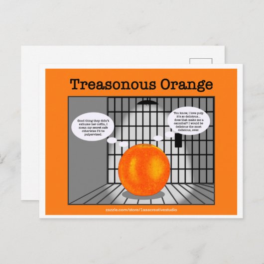 Schatz Orange... im Nachhinein beim Herstellen Postkarte (Vorne/Hinten)