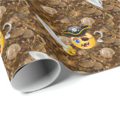 Schatz Pirate Emoji Geschenkpapier (Rolleneckpunkt)