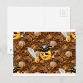 Schatz Pirate Emoji Postkarte (Vorne/Hinten)