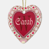 Schatz-rote Namenstür unterzeichnet Verzierung Keramik Ornament (Links)