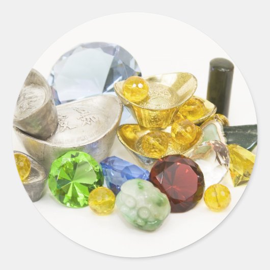 Schatz Runder Aufkleber (Vorderseite)