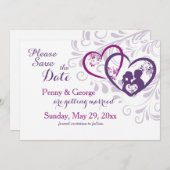 Schatz-Save the Date Mitteilung Einladung (Vorne/Hinten)