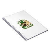 Schatz schnüffelnder Pug St.Patrick's Day Notizblock (Rechte Seite)