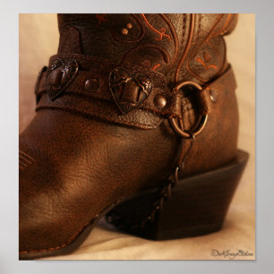 Schatz-Stiefel-Druck Poster