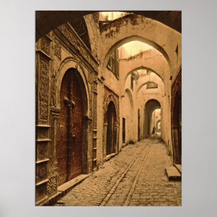 Schatz-Straße in Tunis Poster