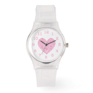 Schatz-Valentinsgruß-Herz/Rosa Armbanduhr