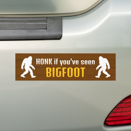Schatz, wenn du Bigfoot gesehen hast Autoaufkleber (Auf Auto)