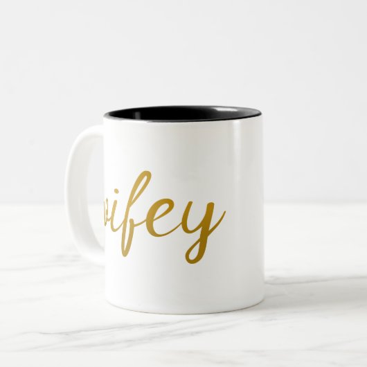 Schatz Zweifarbige Tasse (Vorderseite Links)