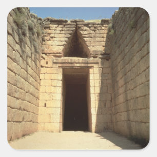 Schatzamt von Atreus, um 1300 v. Chr. Quadratischer Aufkleber