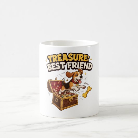 Schatzbester-Freund-Beagle Kaffeetasse (Mittel)
