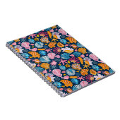 Schätze am Meer - lebendiges Seashell-Muster Notizblock (Rechte Seite)