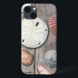 Schätze an der Küste Case-Mate iPhone Hülle<br><div class="desc">Megan Meagher ist bekannt für ihre einfachen Kunstwerke. Dieses Bild zeigt die Einfachheit der Schätze der Küste,  einschließlich Sand Dollars und Muscheln in einem pastellfarbenen Ton. Meagher umschließt einen hölzernen Hintergrund in ihrem Bild,  um diese Schätze zu kontrastieren. Holen Sie sich diesen Kunstdruck heute auf Holzfarbe auf Ihrem Zazzle-Produkt.</div>