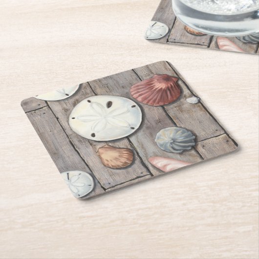 Schätze an der Küste Rechteckiger Pappuntersetzer (angewinkelt)
