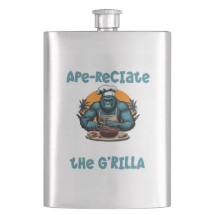 Schätze den G'rilla Master BBQ Griller Lustiger Wo Flachmann