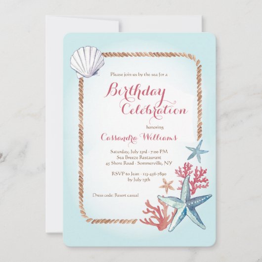 Schätze der Einladung zum Meer (Vorderseite)