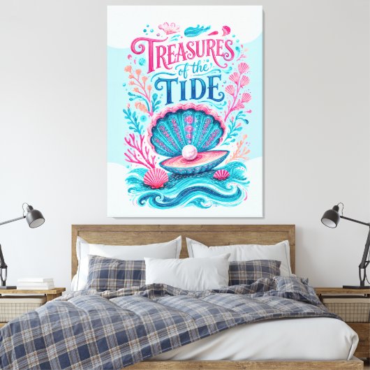 Schätze der Gezeiten Leinwanddruck (Insitu (Schlafzimmer))