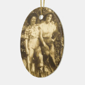 SCHATZE DER RODEO-VERZIERUNG KERAMIK ORNAMENT (Links)