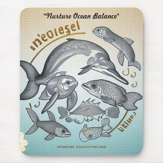 "Schätze des Meeres" Mousepad (Vorne)