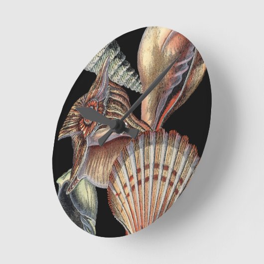 Schätze des Meeres Runde Wanduhr (Winkel)