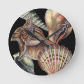 Schätze des Meeres Runde Wanduhr (Vorderseite)