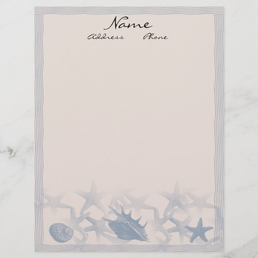 Schätze durch den Seebriefkopf Briefbogen (Vorderseite)