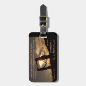 Schätze in Himmels-Matthew-6:19 - 21 Bibel-Vers Gepäckanhänger (Vorderseite vertikal)