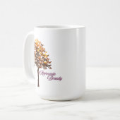 Schätze Schönheit Herbstbaum Kaffeetasse (Vorderseite Links)