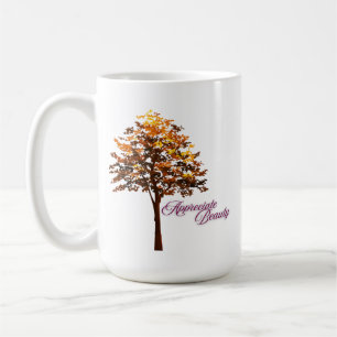 Schätze Schönheit Herbstbaum Kaffeetasse