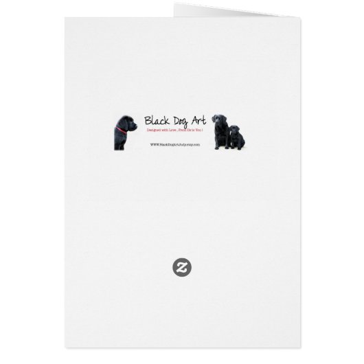 Schätze - Schwarzer Hund Kunst - Schwarzes Labor (Hinten)