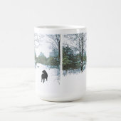 Schätze - Schwarzer Hund Kunst - Schwarzes Labor Kaffeetasse (Mittel)