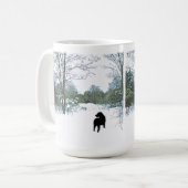 Schätze - Schwarzer Hund Kunst - Schwarzes Labor Kaffeetasse (Vorderseite Links)