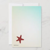 Schätze vom Meer Einladung zur Hochzeit (Rückseite)