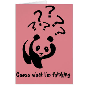 Schätzen Sie, dass was ich Panda denke,