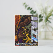 Schätzen Sie Jazz-Postkarte Postkarte (Stehend Vorderseite)