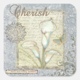 Schätzen Sie Quadratischer Aufkleber