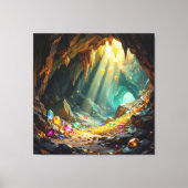 Schatzhöhle im Licht Leinwanddruck (Vorderseite)