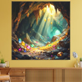 Schatzhöhle im Licht Leinwanddruck (Insitu (Wohnzimmer))
