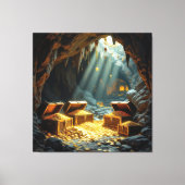 Schatzhöhle im Licht Leinwanddruck (Vorderseite)