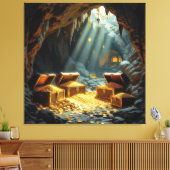 Schatzhöhle im Licht Leinwanddruck (Insitu (Wohnzimmer))