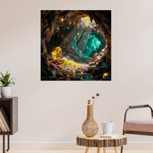 Schatzhöhle im Licht Poster (Wohnzimmer 3)