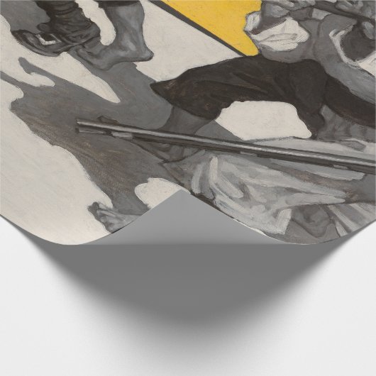 Schatzinsel, 1911 von Newell Convers Wyeth Geschenkpapier (Ecke)