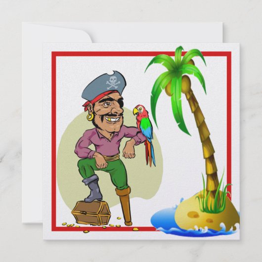 Schatzinsel 3 Einladung (Vorderseite)