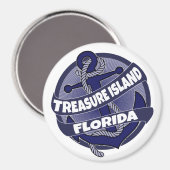 Schatzinsel Florida Ankermagnet Magnet (Vorderseite/Rückseite)