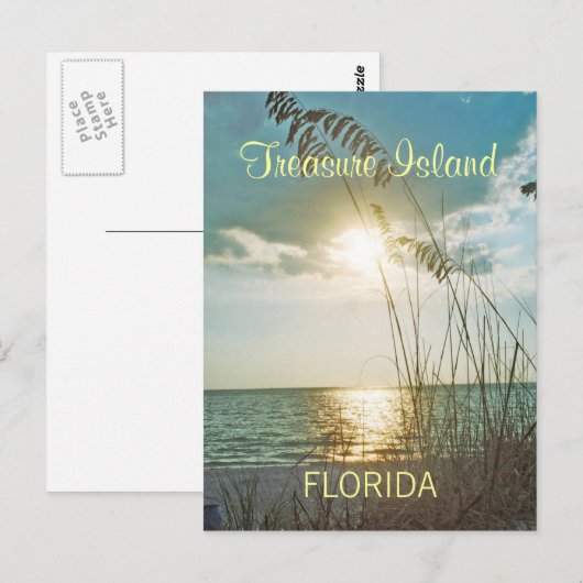 Schatzinsel Florida Postkarte (Vorne/Hinten)