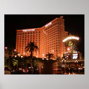 Schatzinsel Las Vegas Vector Grafikplakat Poster